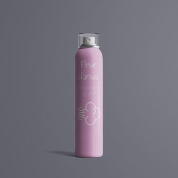 Spray pour toilettes fleur d'anus