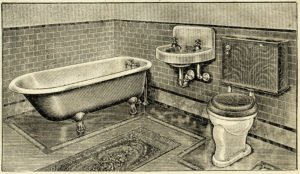 Illustrations salle de bain moderne20è siècle