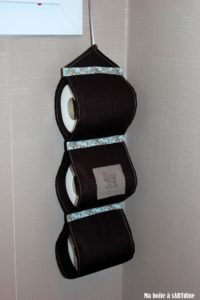 Porte papier toilette tissu à faire chez vous