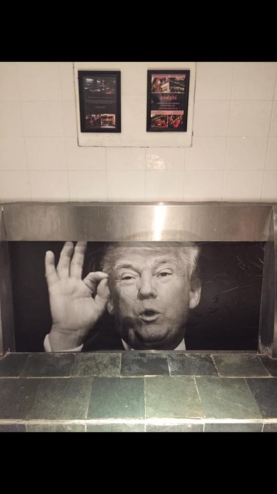 urinoir Donald Trump